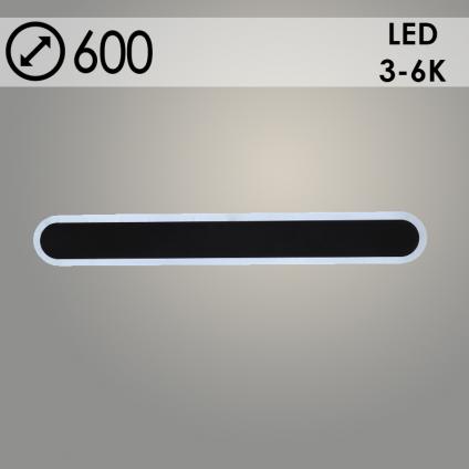Светильник YH1096/46W BK черный 2x23W LED 3000K-6000K d600, 24